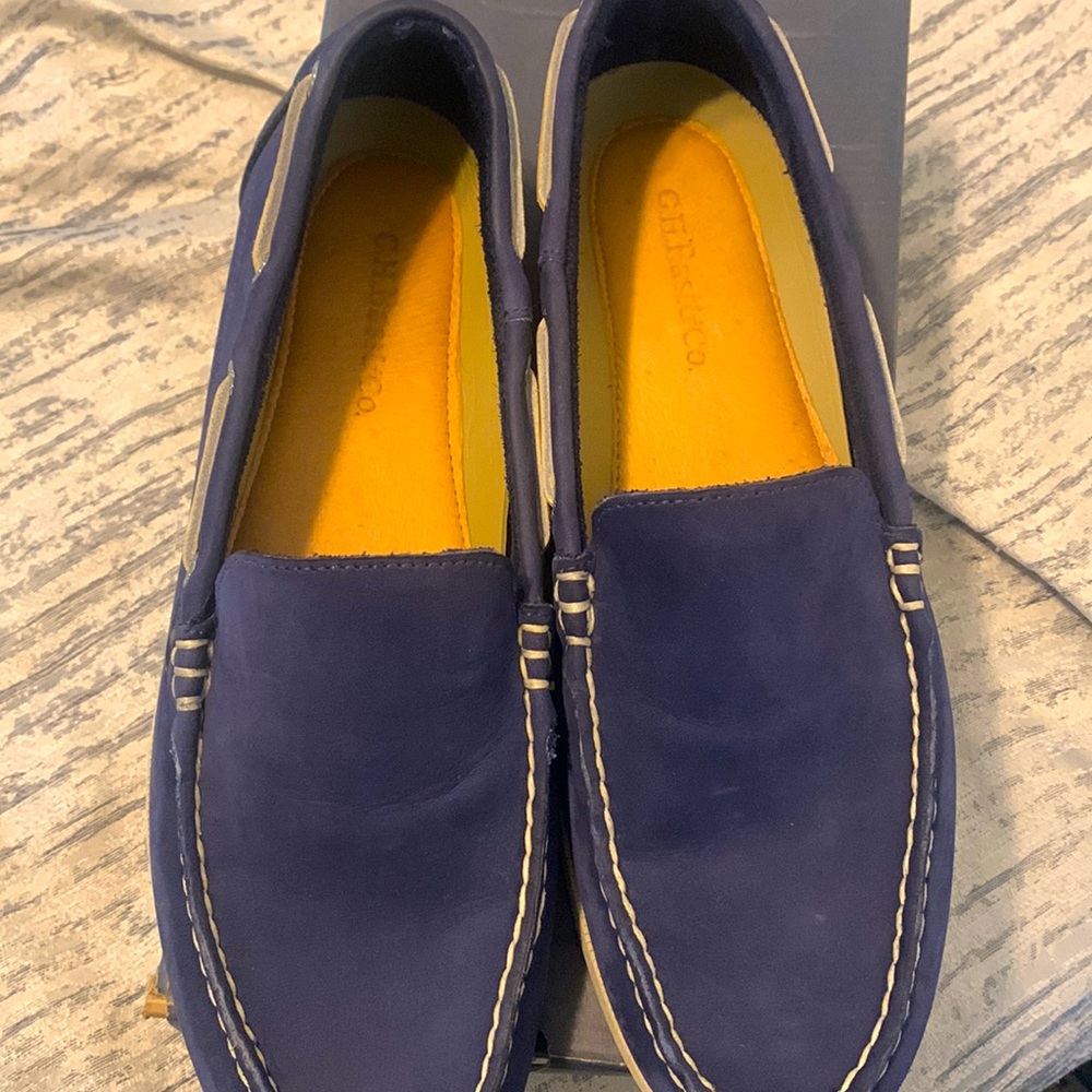 GH Bass Men’s Suede Mineola Loafer Blue Size 10.5